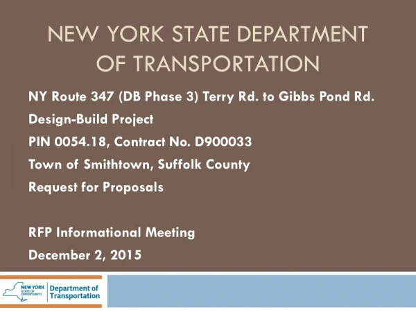 New York State Department of Transportation