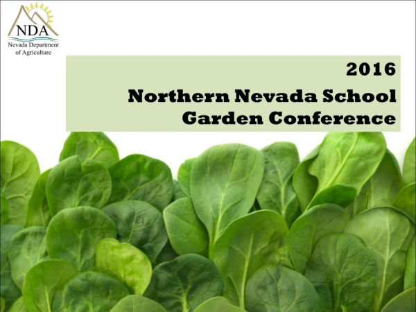 2016  Northern Nevada School Garden Conference