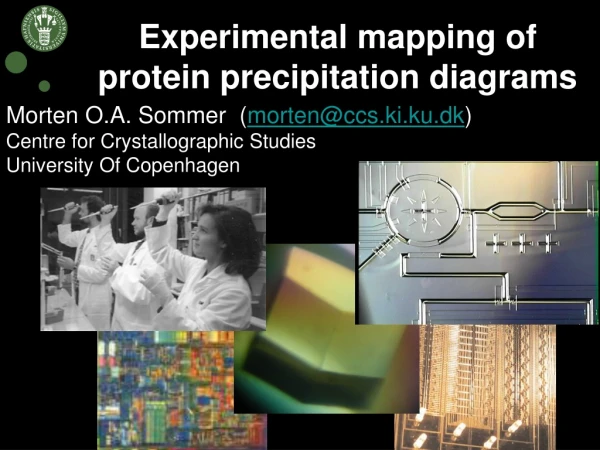 Experimental mapping of protein precipitation diagrams