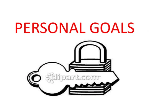 PERSONAL GOALS
