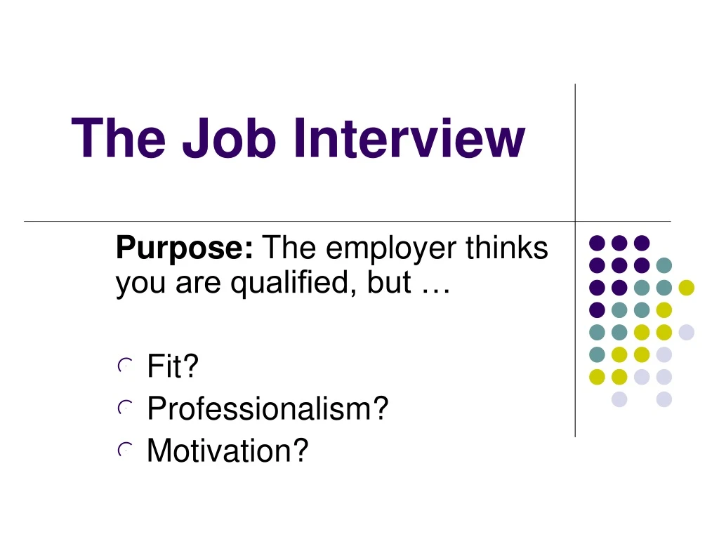 the job interview