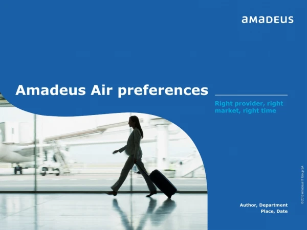 Amadeus Air preferences