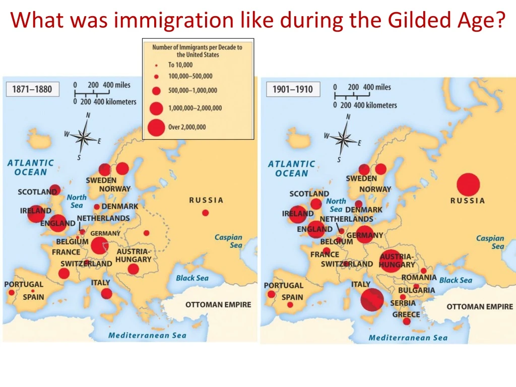 what was immigration like during the gilded age