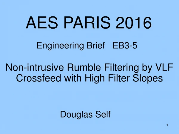 AES PARIS 2016