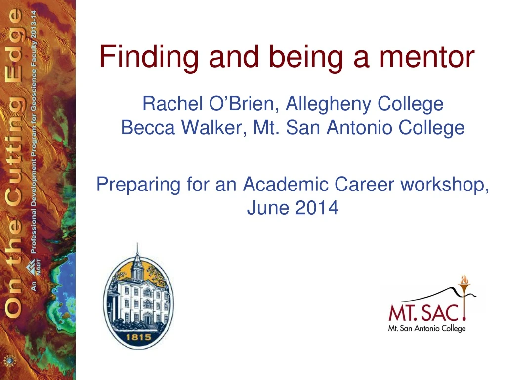 finding and being a mentor