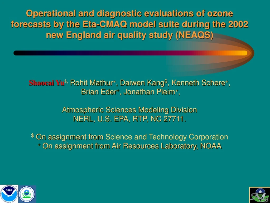 operational and diagnostic evaluations of ozone