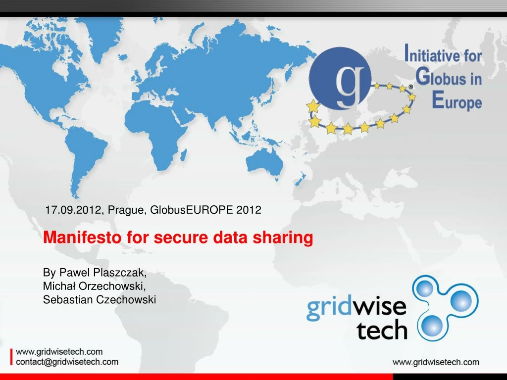 manifesto for secure data sharing