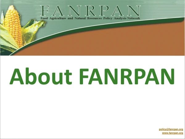 About FANRPAN