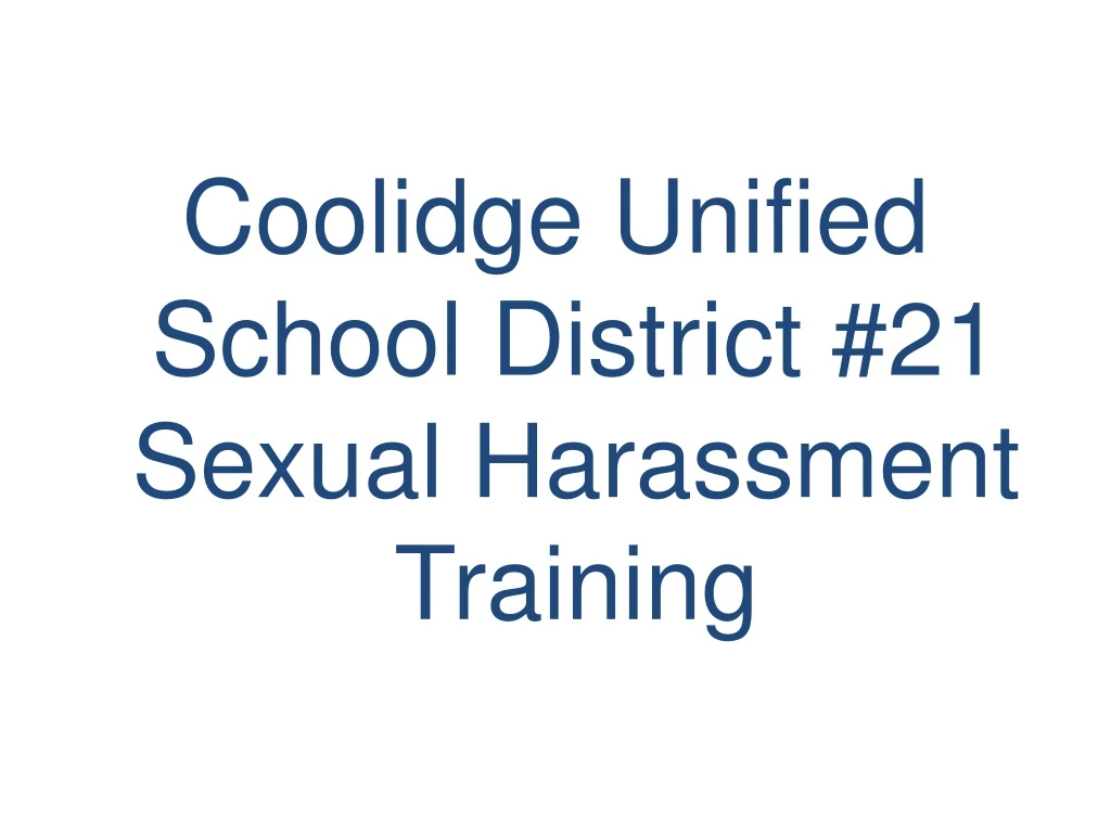 coolidge unified school district 21 sexual