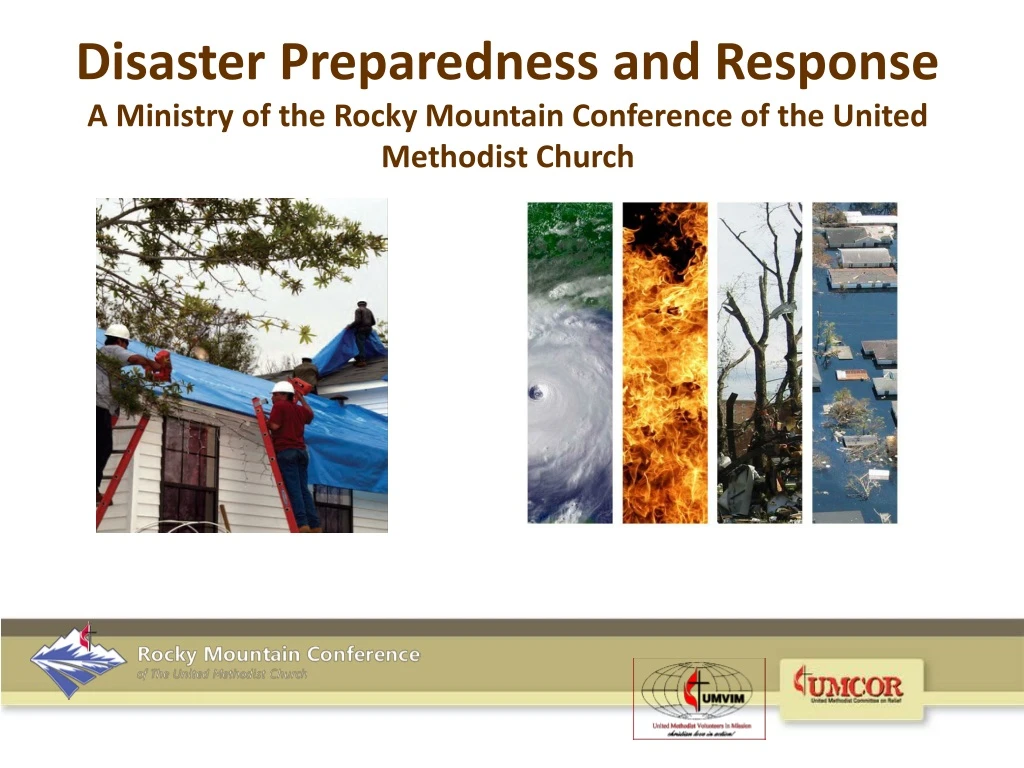 disaster preparedness and response a ministry