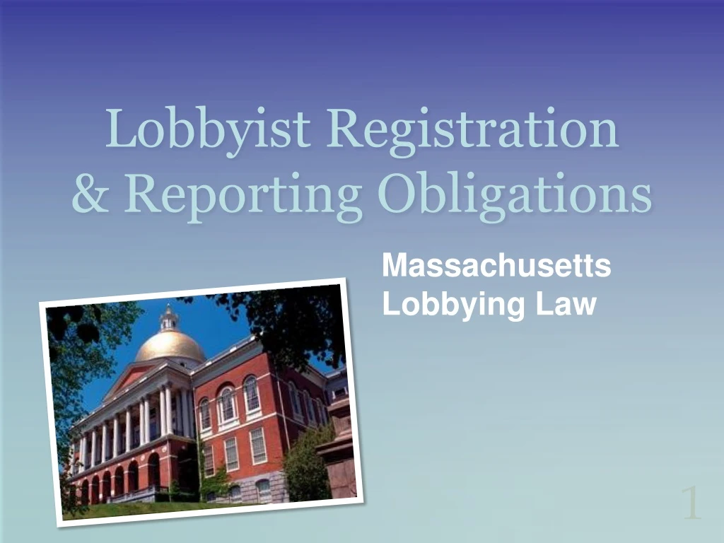 lobbyist registration reporting obligations