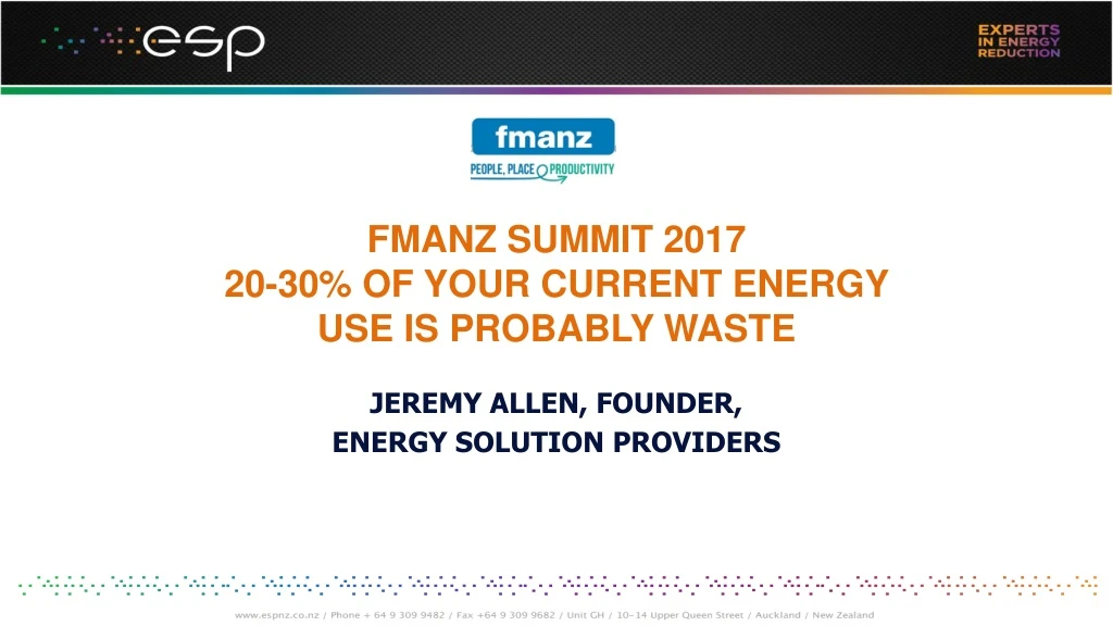 fmanz summit 2017 20 30 of your current energy use is probably waste