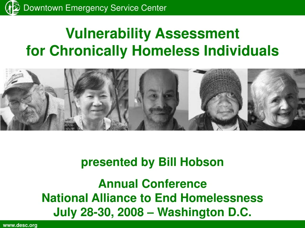 vulnerability assessment for chronically homeless