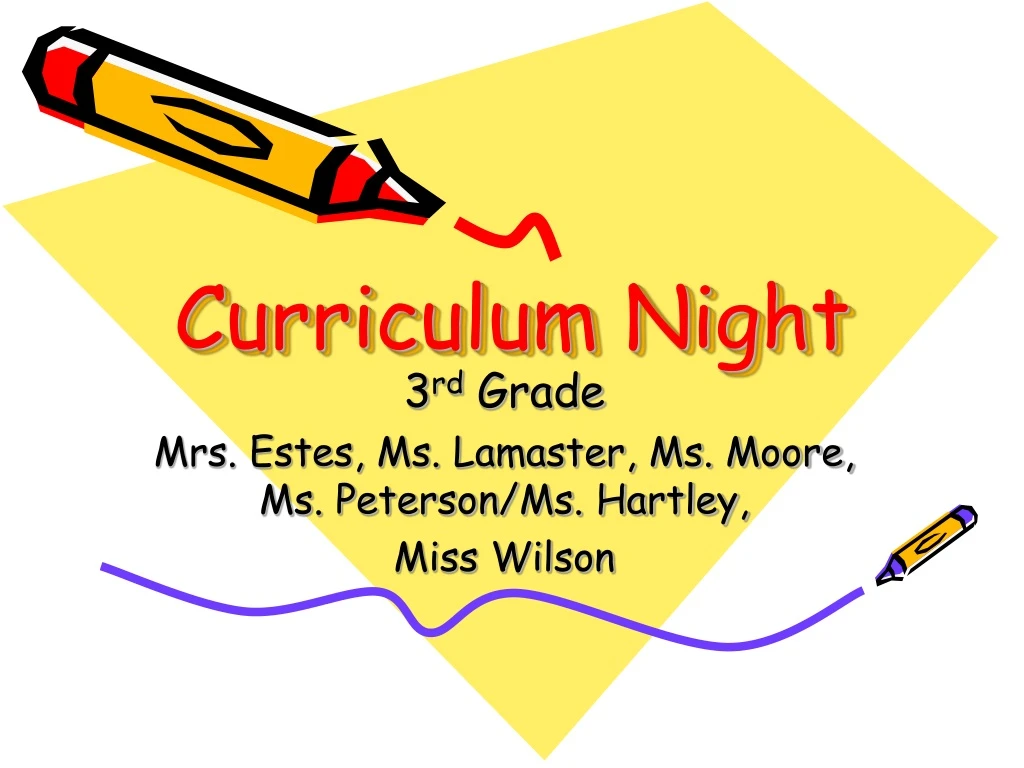 curriculum night