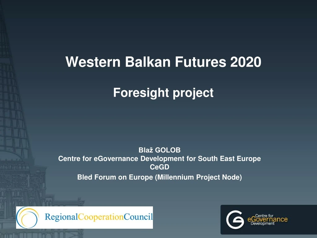 western balkan futures 2020 foresight project
