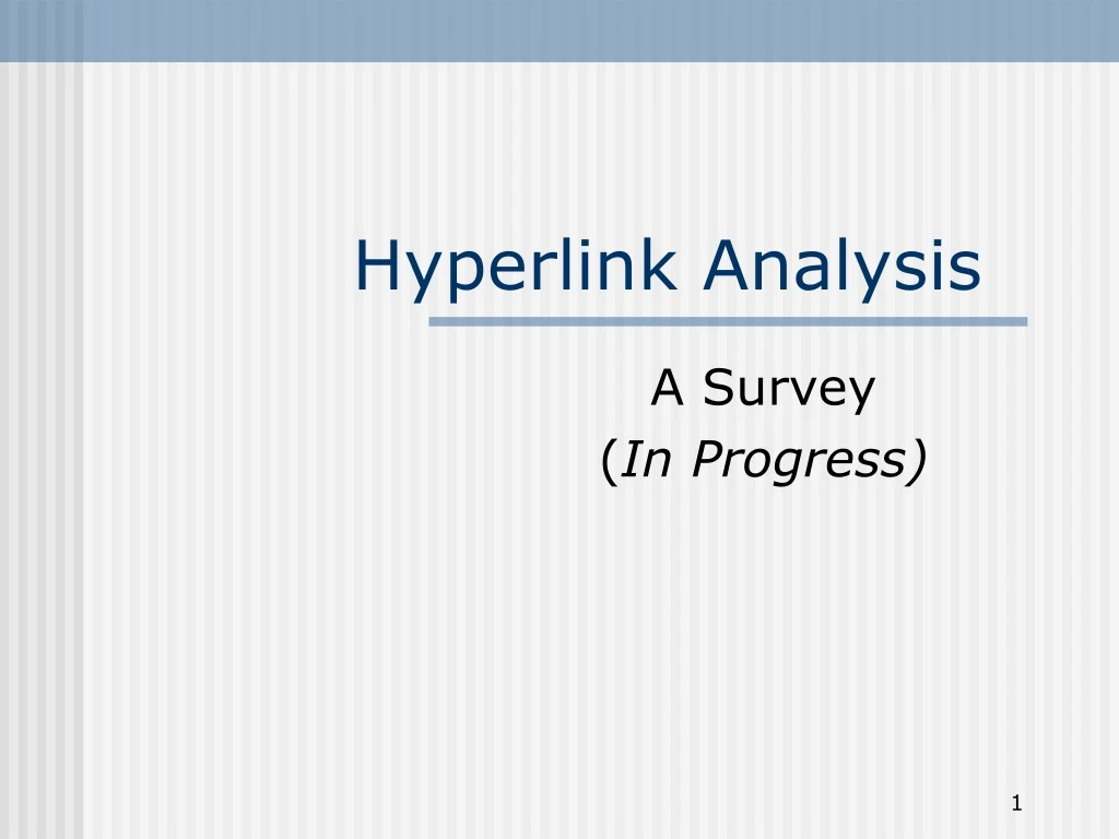 hyperlink analysis