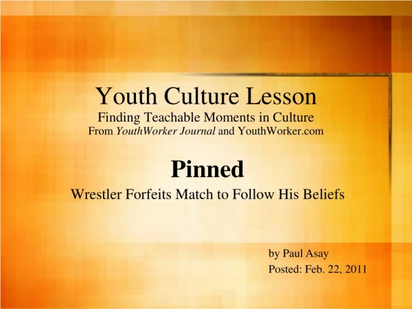 Pinned Wrestler Forfeits Match to Follow His Beliefs