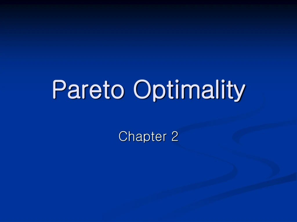 pareto optimality