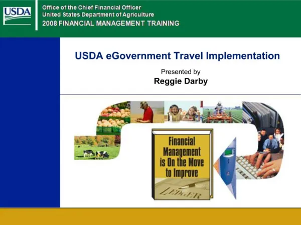 USDA eGovernment Travel Implementation