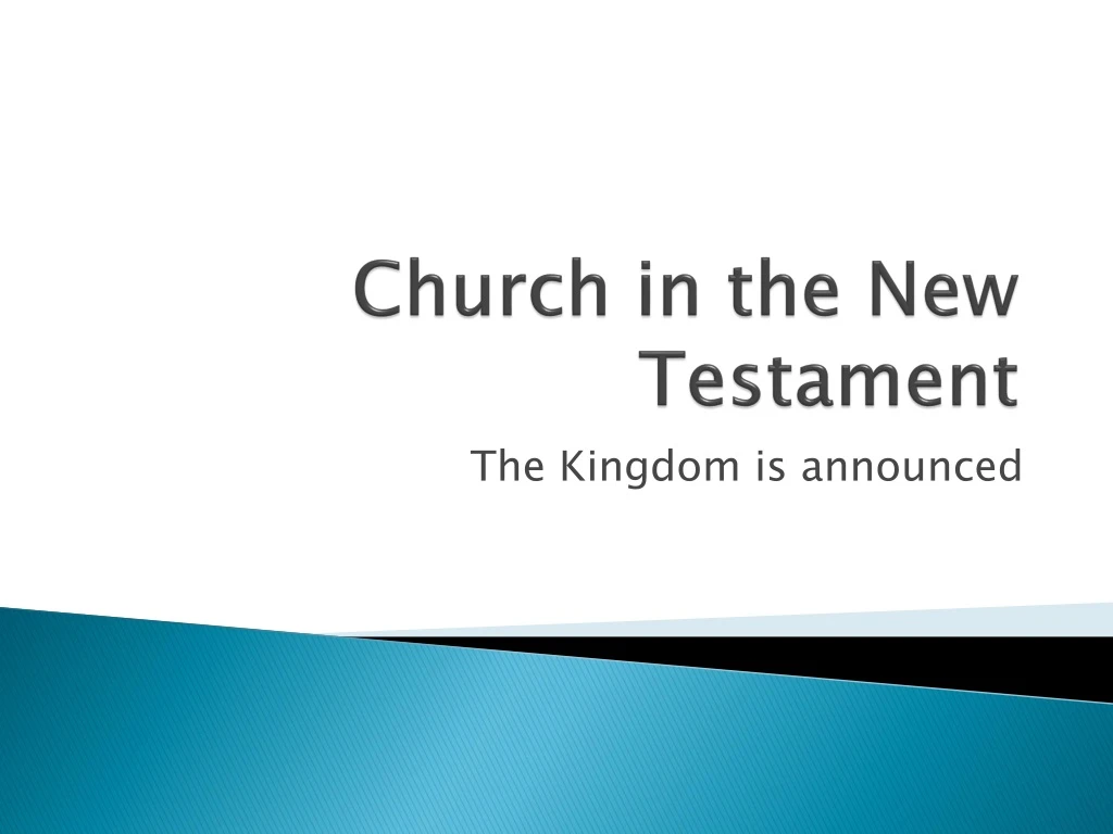 church in the new testament