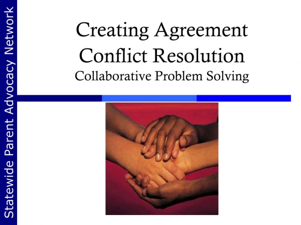 Creating Agreement Conflict Resolution Collaborative Problem Solving