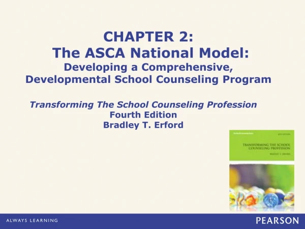 Transforming The School Counseling Profession Fourth Edition Bradley T. Erford