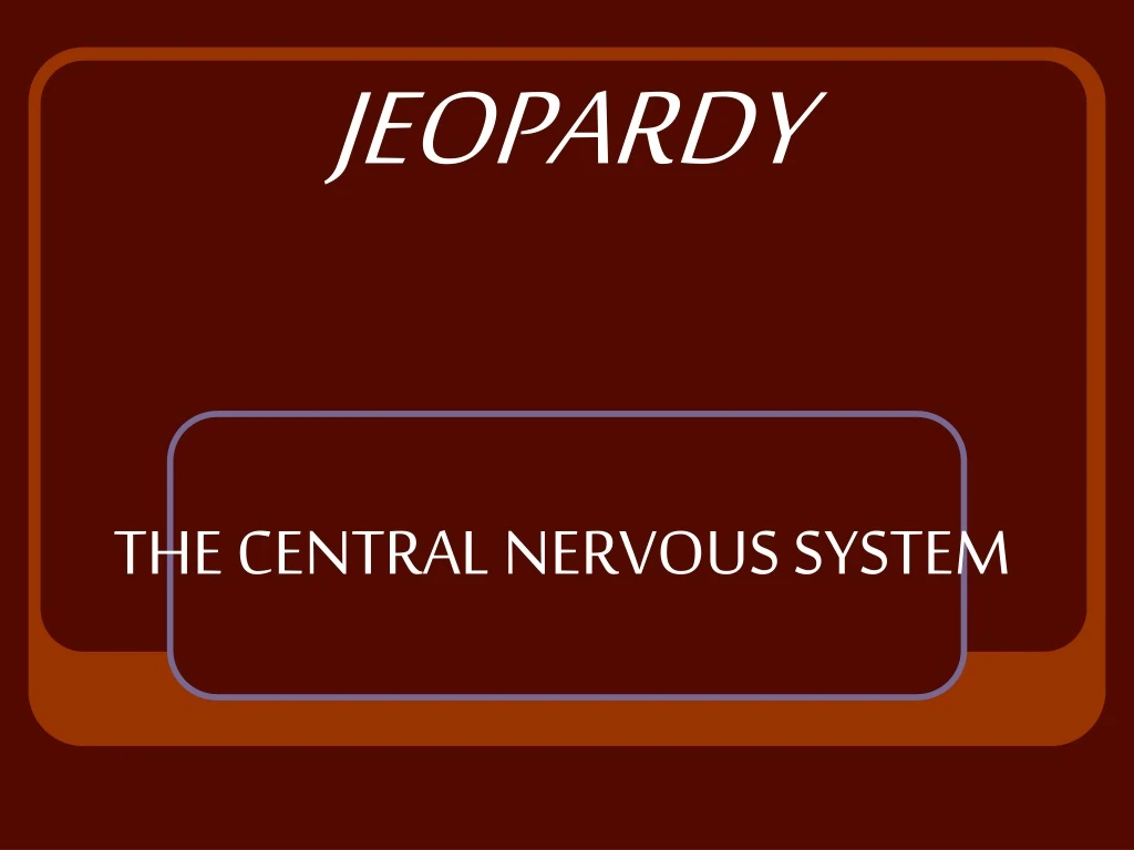 jeopardy