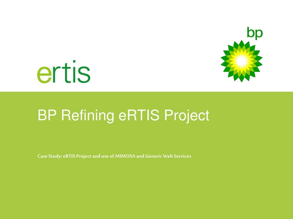 bp refining ertis project