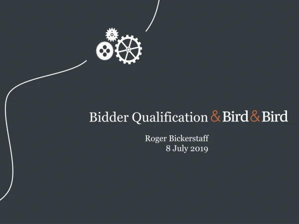 Bidder Qualification