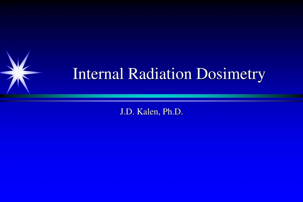 internal radiation dosimetry