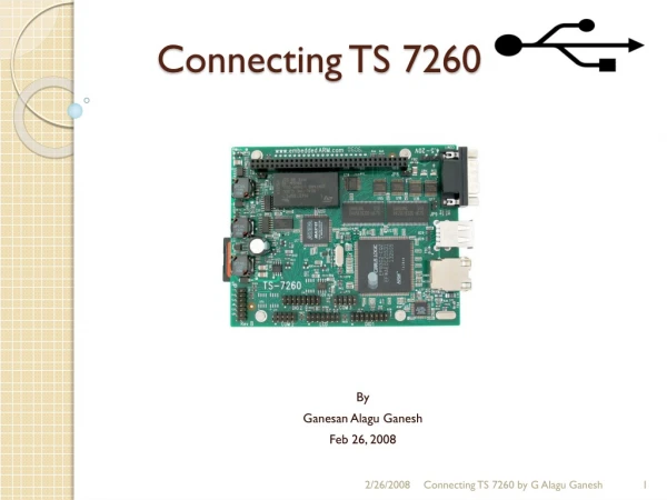 Connecting TS 7260