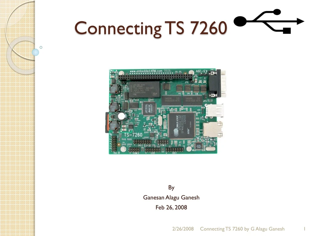 connecting ts 7260