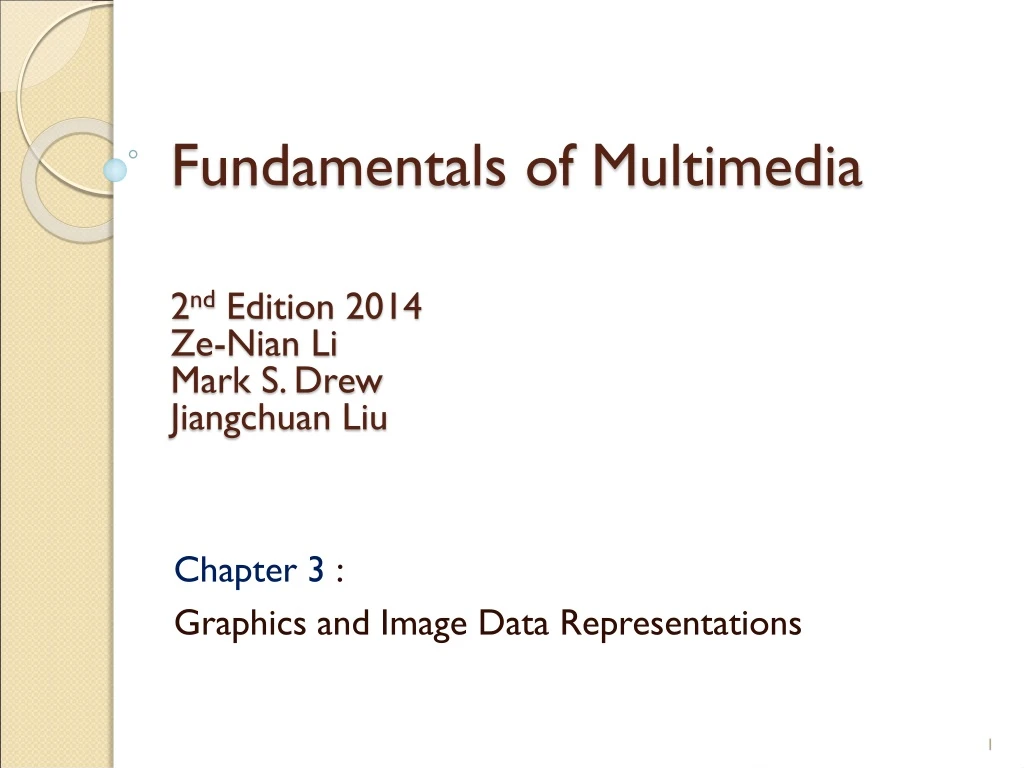 fundamentals of multimedia