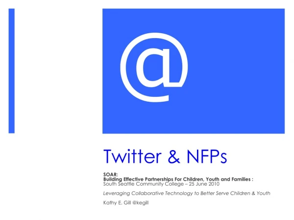 Twitter &amp; NFPs