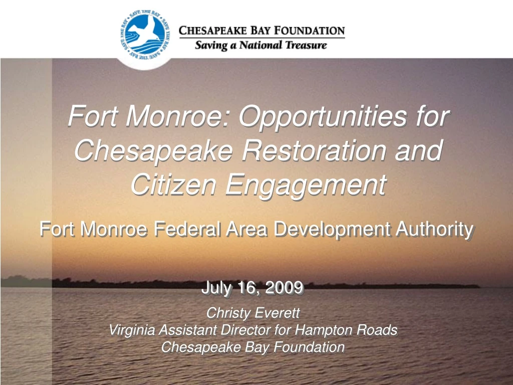 fort monroe opportunities for chesapeake