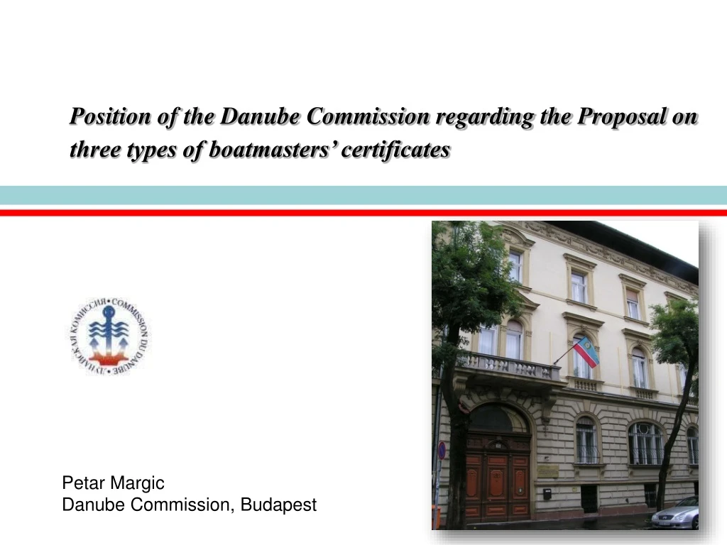 position of the danube commission regarding