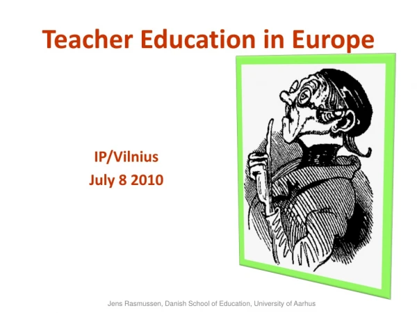 Teacher Education  in  Europe