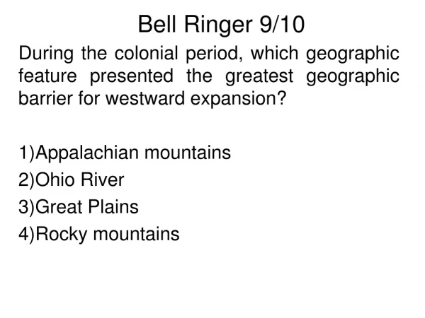 Bell Ringer 9/10
