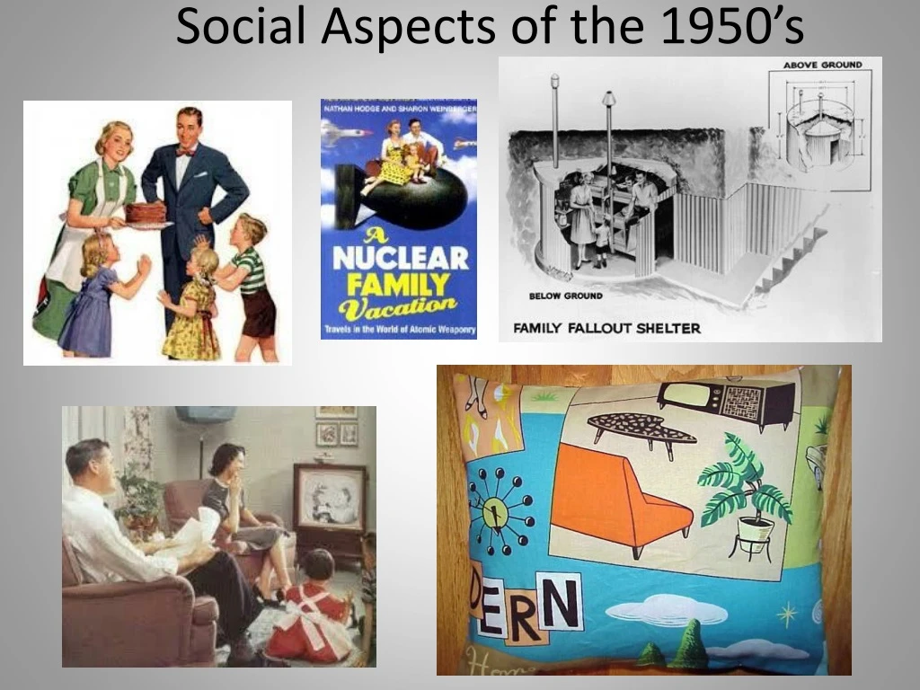 social aspects of the 1950 s