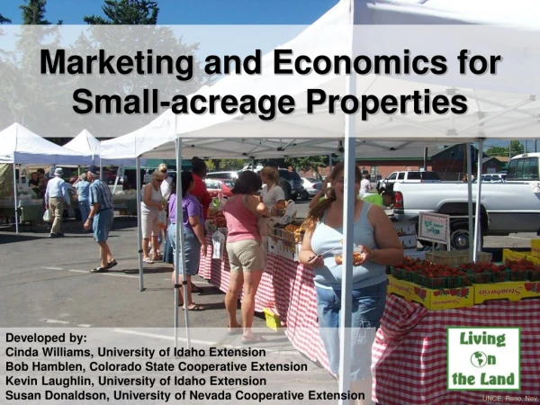 Marketing and Economics for Small-acreage Properties