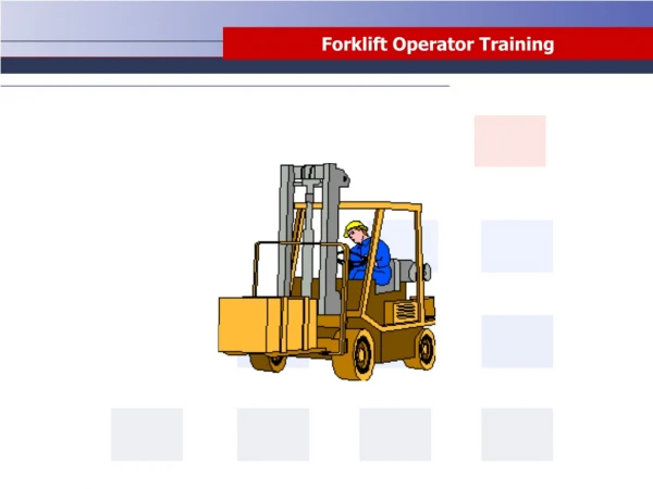 Forklift Operator Training