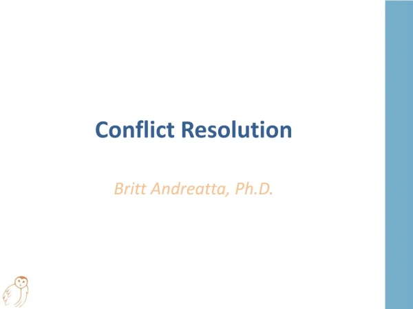 Conflict Resolution