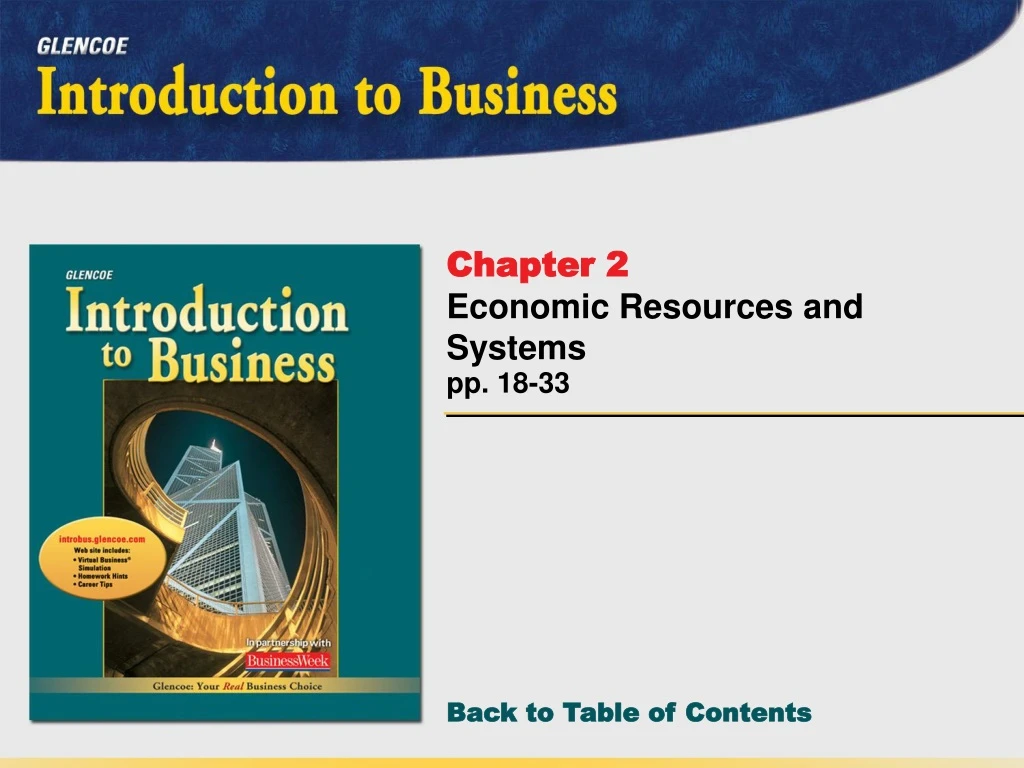 chapter 2 economic resources and systems