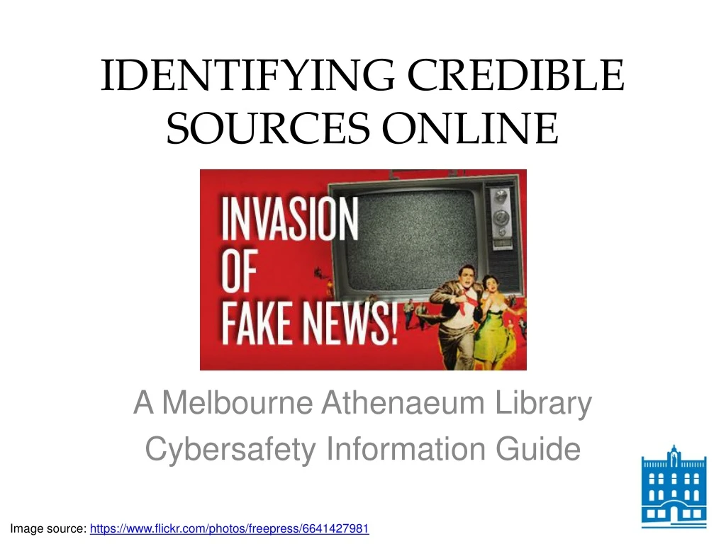 identifying credible sources online