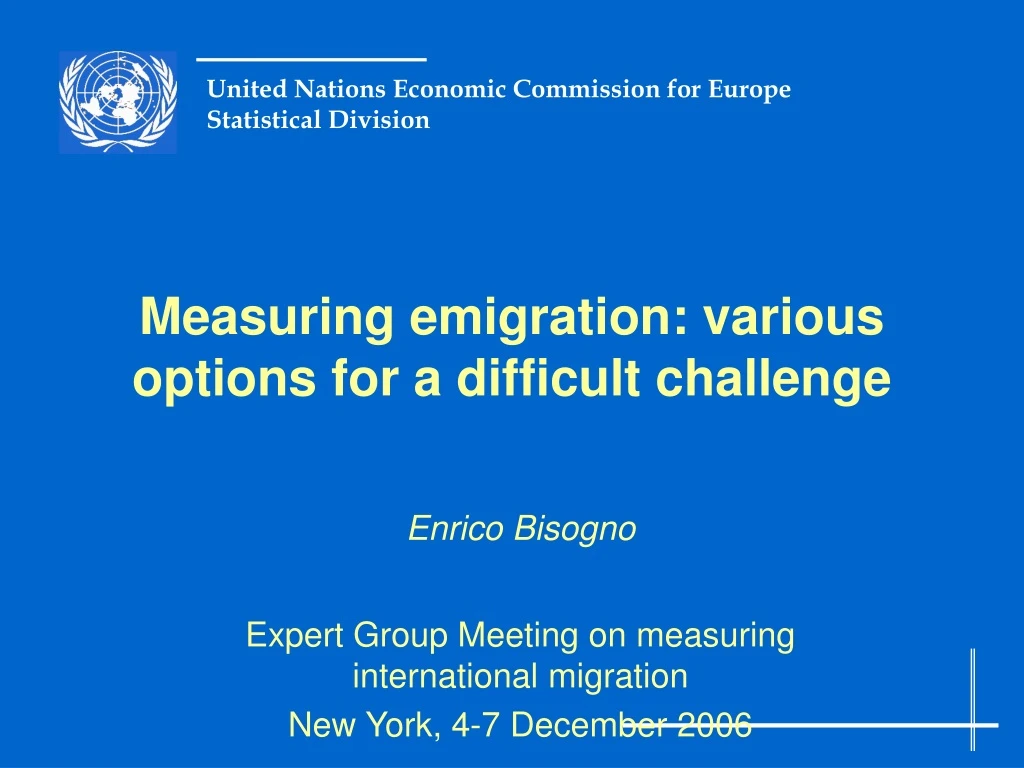 measuring emigration various options for a difficult challenge
