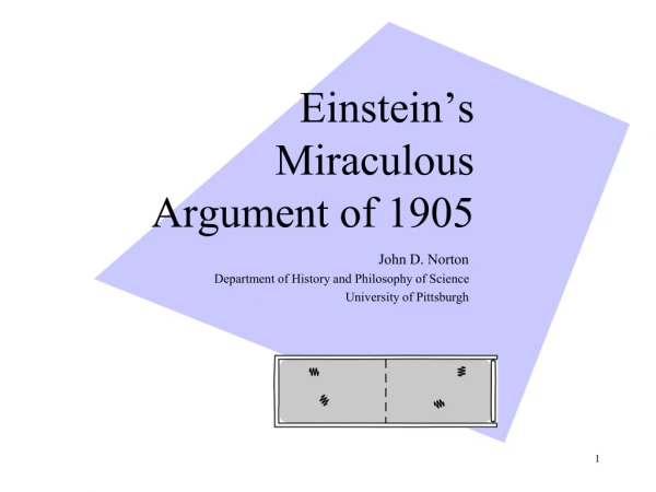 Einstein’s Miraculous Argument of 1905