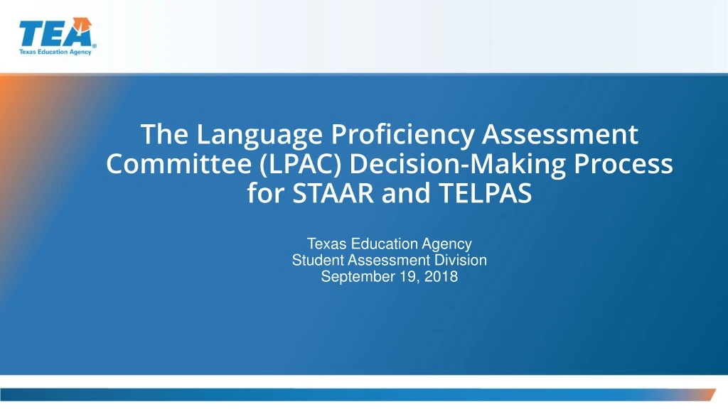 the language proficiency assessment committee