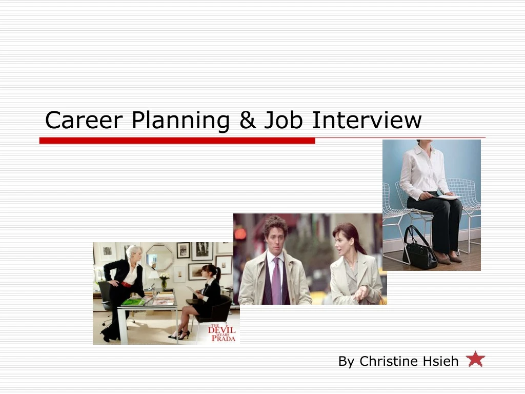 career planning job interview