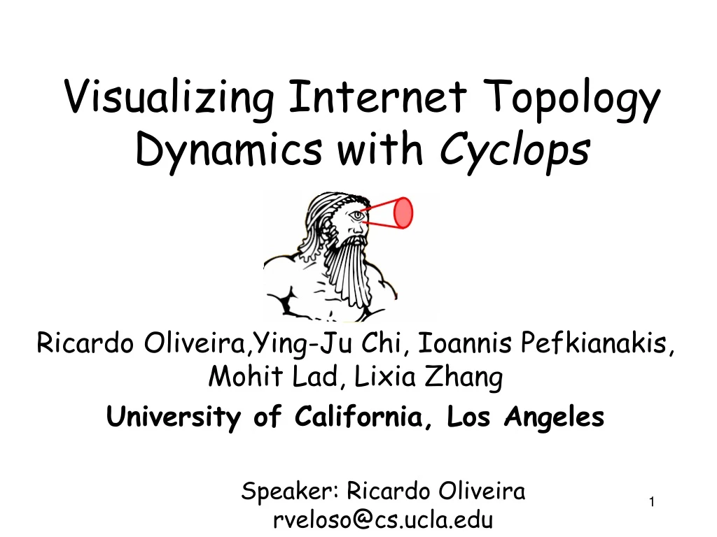 visualizing internet topology dynamics with cyclops