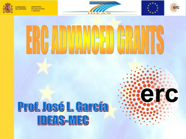 ERC ADVANCED GRANTS
